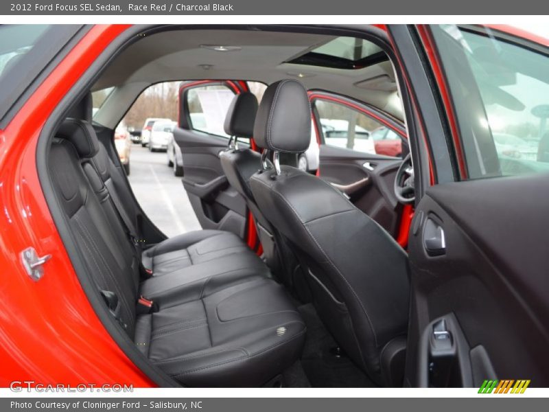 Race Red / Charcoal Black 2012 Ford Focus SEL Sedan