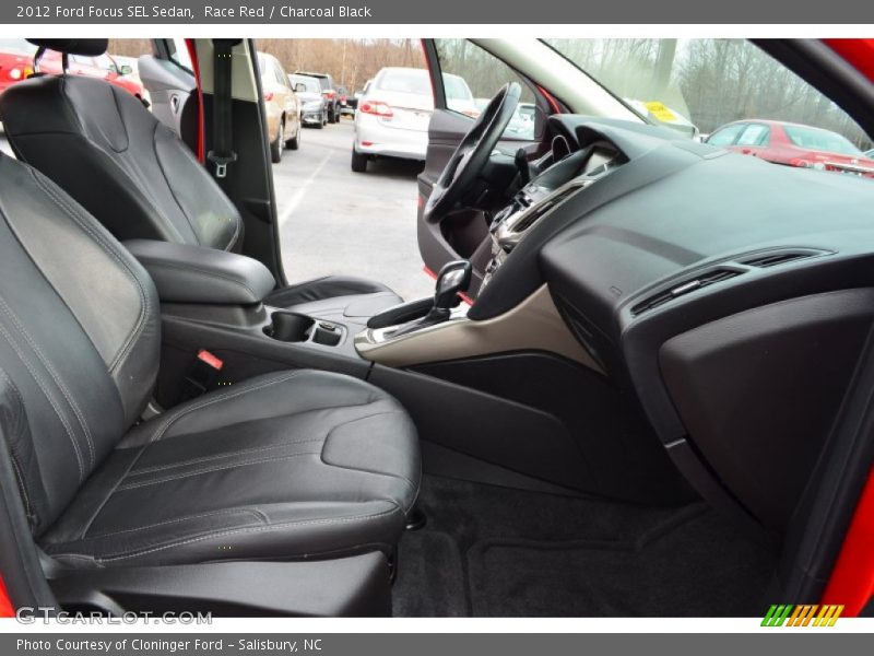 Race Red / Charcoal Black 2012 Ford Focus SEL Sedan