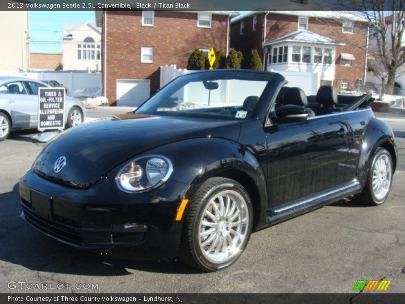 Black / Titan Black 2013 Volkswagen Beetle 2.5L Convertible
