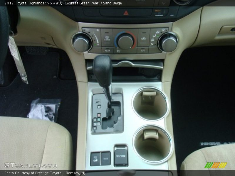 Cypress Green Pearl / Sand Beige 2012 Toyota Highlander V6 4WD