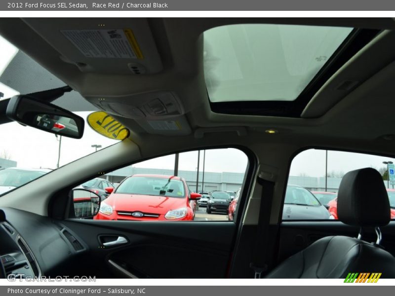 Race Red / Charcoal Black 2012 Ford Focus SEL Sedan