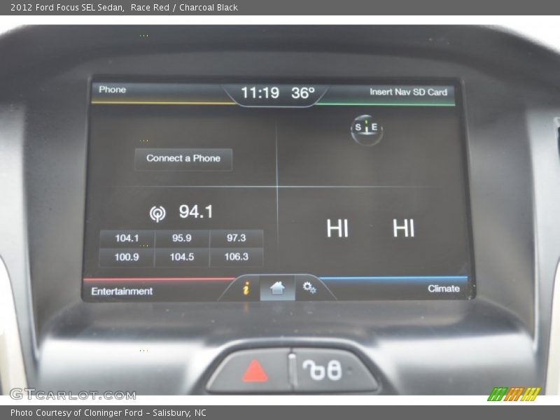 Race Red / Charcoal Black 2012 Ford Focus SEL Sedan