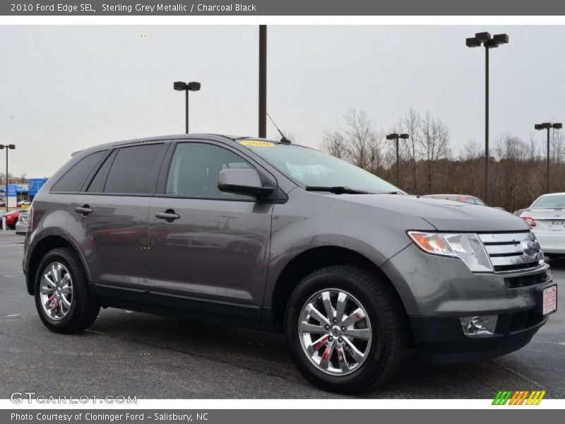 Sterling Grey Metallic / Charcoal Black 2010 Ford Edge SEL
