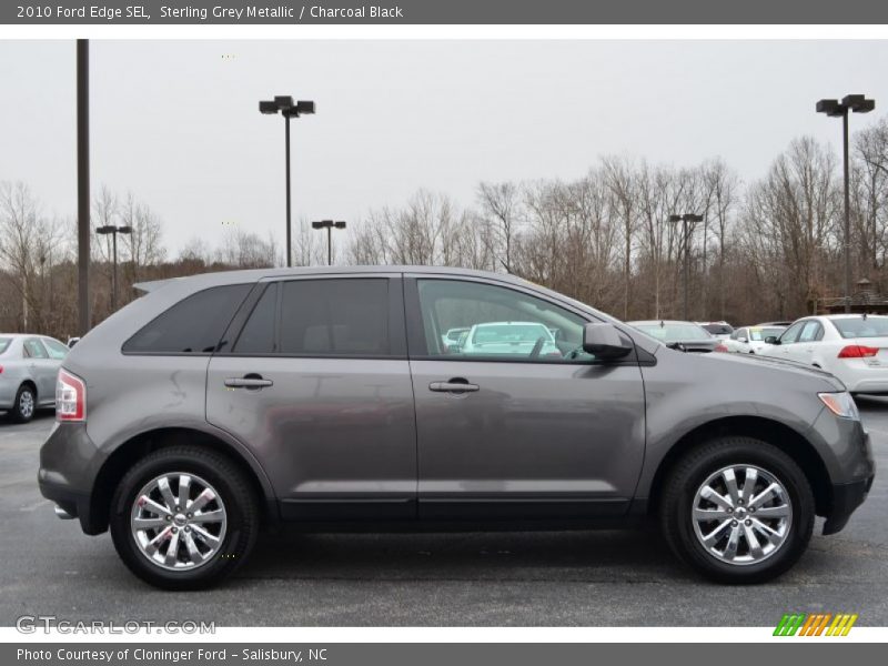 Sterling Grey Metallic / Charcoal Black 2010 Ford Edge SEL