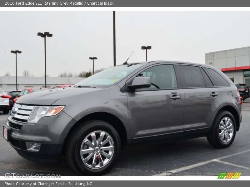 Sterling Grey Metallic / Charcoal Black 2010 Ford Edge SEL