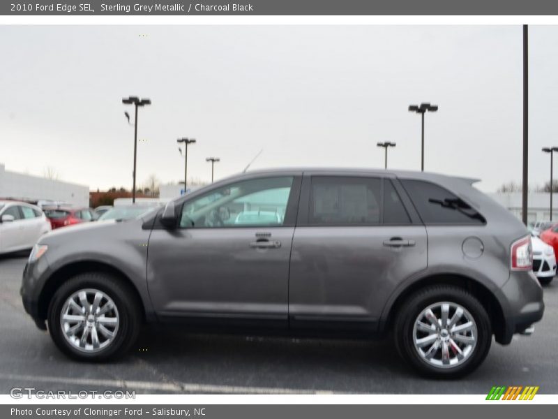 Sterling Grey Metallic / Charcoal Black 2010 Ford Edge SEL