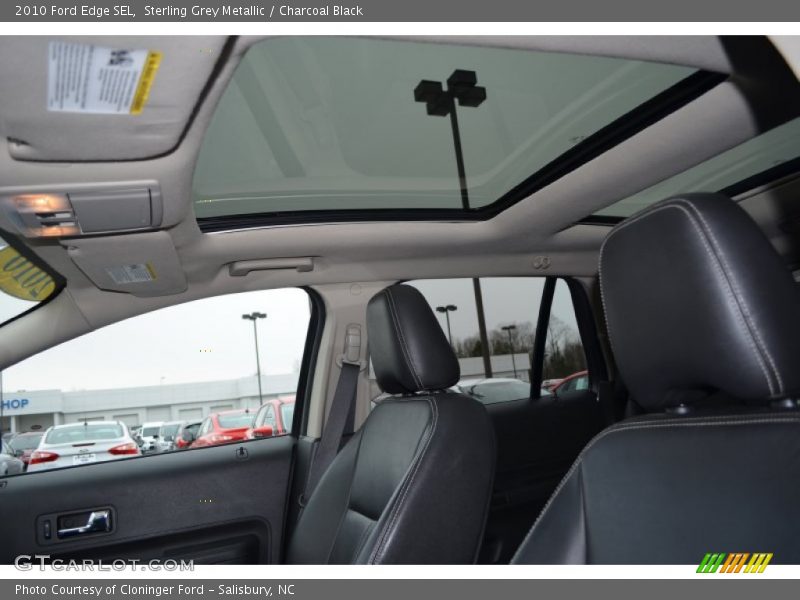 Sterling Grey Metallic / Charcoal Black 2010 Ford Edge SEL