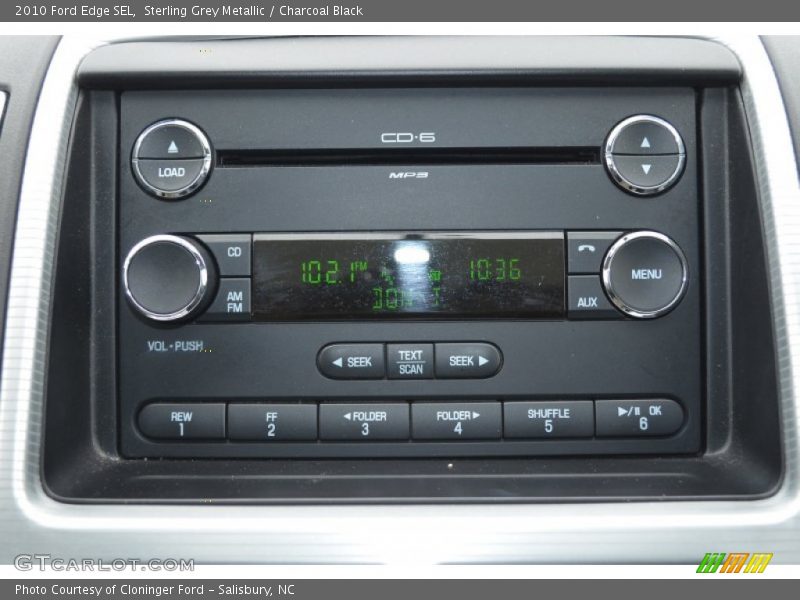 Sterling Grey Metallic / Charcoal Black 2010 Ford Edge SEL