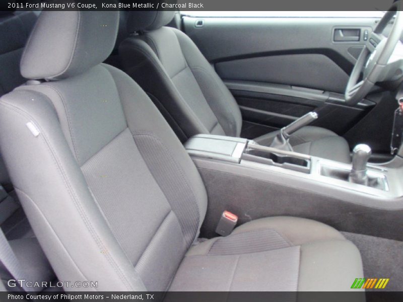 Kona Blue Metallic / Charcoal Black 2011 Ford Mustang V6 Coupe