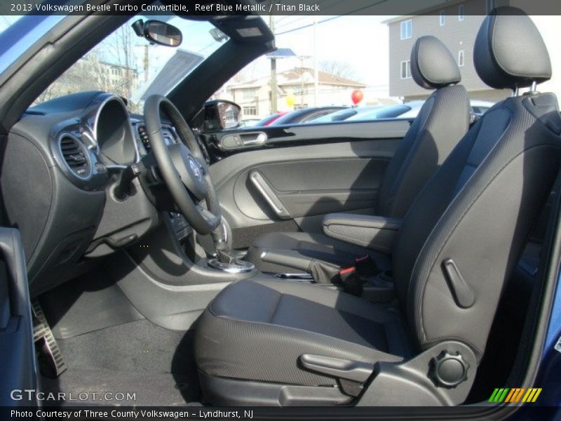 Reef Blue Metallic / Titan Black 2013 Volkswagen Beetle Turbo Convertible