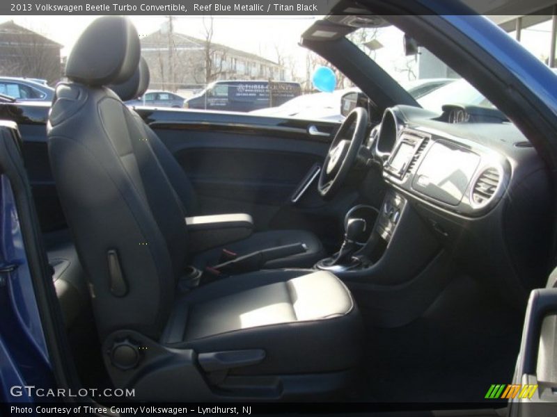 Reef Blue Metallic / Titan Black 2013 Volkswagen Beetle Turbo Convertible