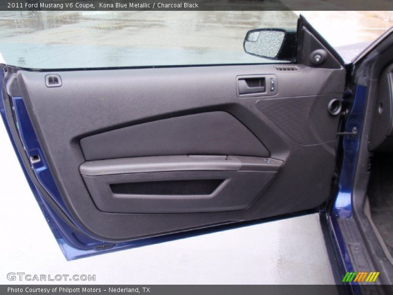 Kona Blue Metallic / Charcoal Black 2011 Ford Mustang V6 Coupe