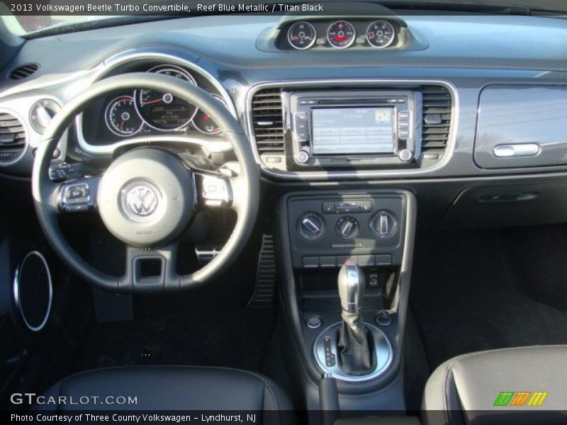 Reef Blue Metallic / Titan Black 2013 Volkswagen Beetle Turbo Convertible