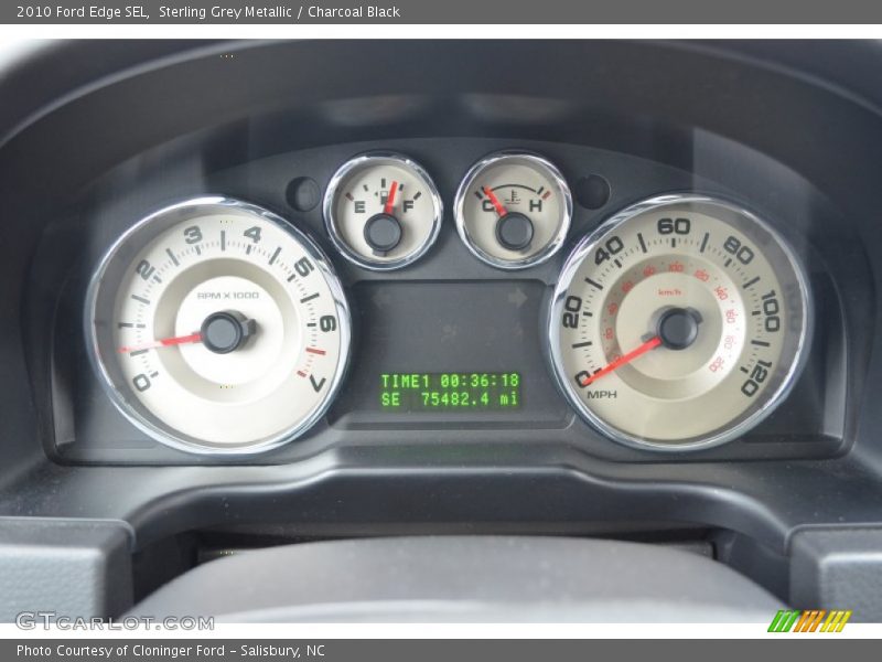 Sterling Grey Metallic / Charcoal Black 2010 Ford Edge SEL