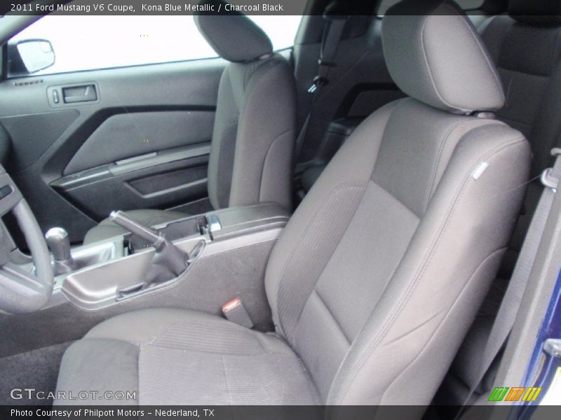 Kona Blue Metallic / Charcoal Black 2011 Ford Mustang V6 Coupe