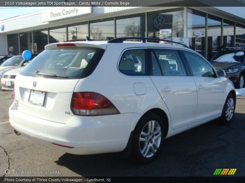Candy White / Cornsilk Beige 2013 Volkswagen Jetta TDI SportWagen