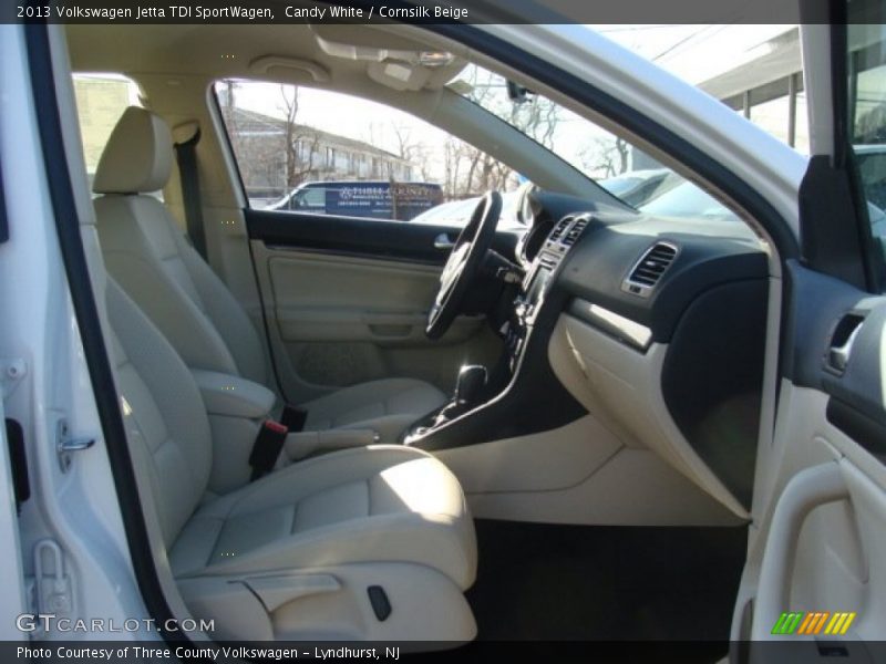 Candy White / Cornsilk Beige 2013 Volkswagen Jetta TDI SportWagen