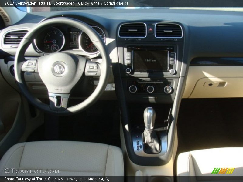 Candy White / Cornsilk Beige 2013 Volkswagen Jetta TDI SportWagen