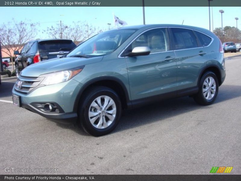 Opal Sage Metallic / Gray 2012 Honda CR-V EX 4WD