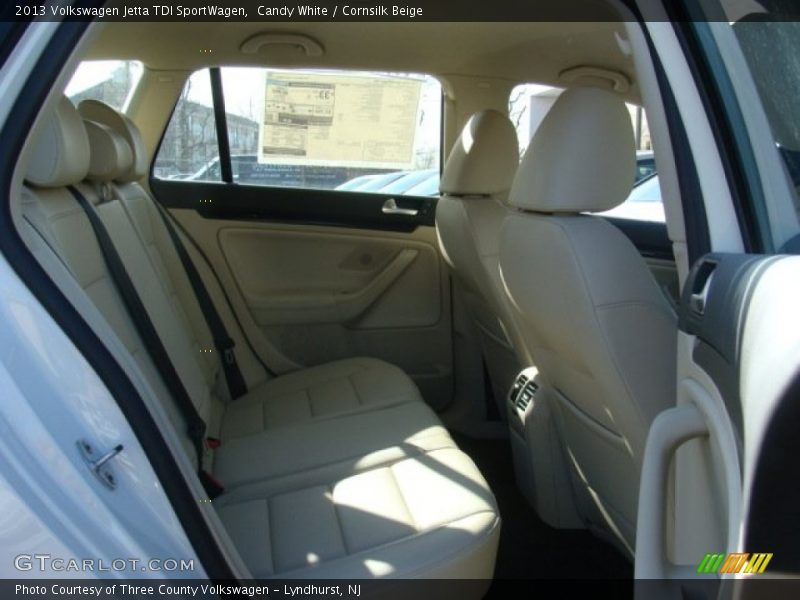 Candy White / Cornsilk Beige 2013 Volkswagen Jetta TDI SportWagen