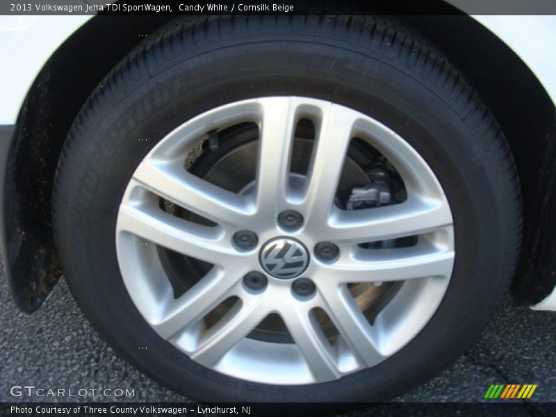 Candy White / Cornsilk Beige 2013 Volkswagen Jetta TDI SportWagen