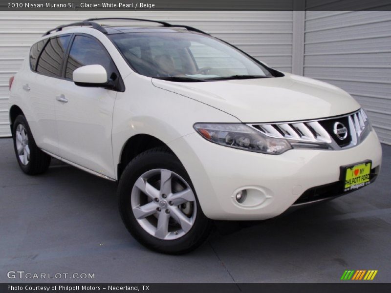 Glacier White Pearl / Beige 2010 Nissan Murano SL