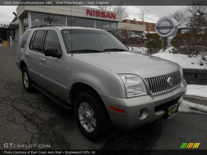 Silver Frost Metallic / Dark Graphite 2002 Mercury Mountaineer AWD