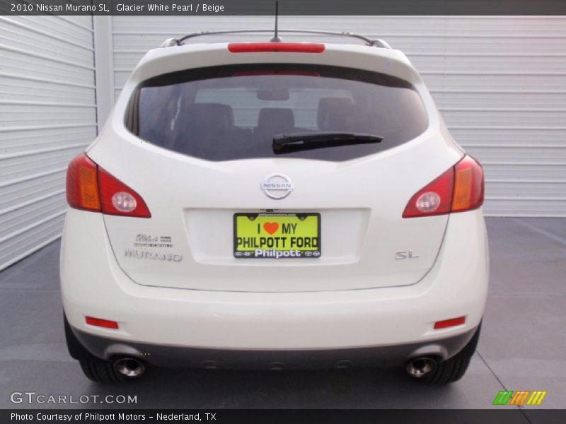 Glacier White Pearl / Beige 2010 Nissan Murano SL