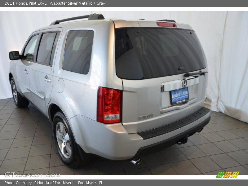 Alabaster Silver Metallic / Gray 2011 Honda Pilot EX-L