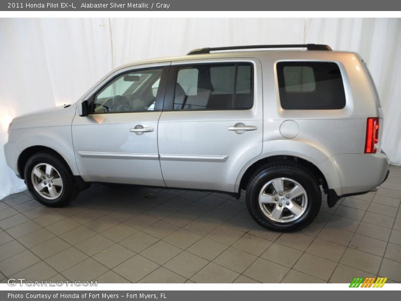 Alabaster Silver Metallic / Gray 2011 Honda Pilot EX-L