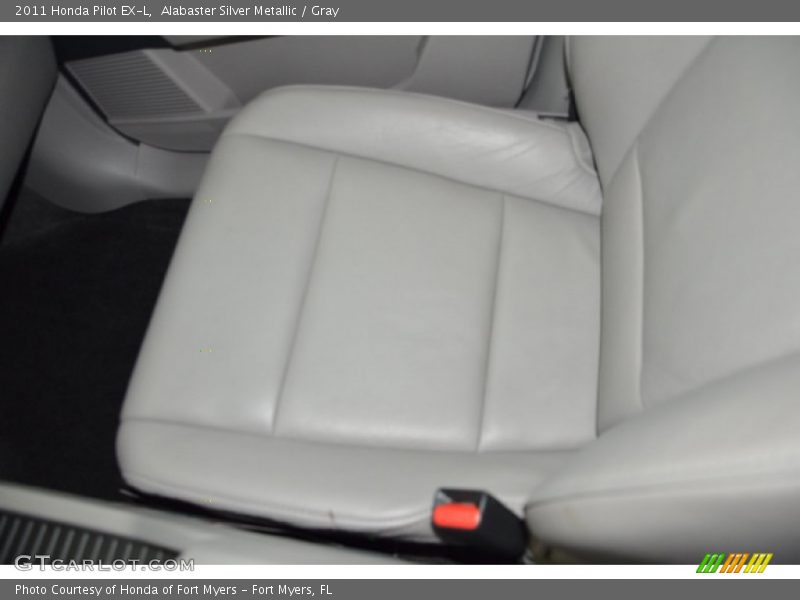 Alabaster Silver Metallic / Gray 2011 Honda Pilot EX-L
