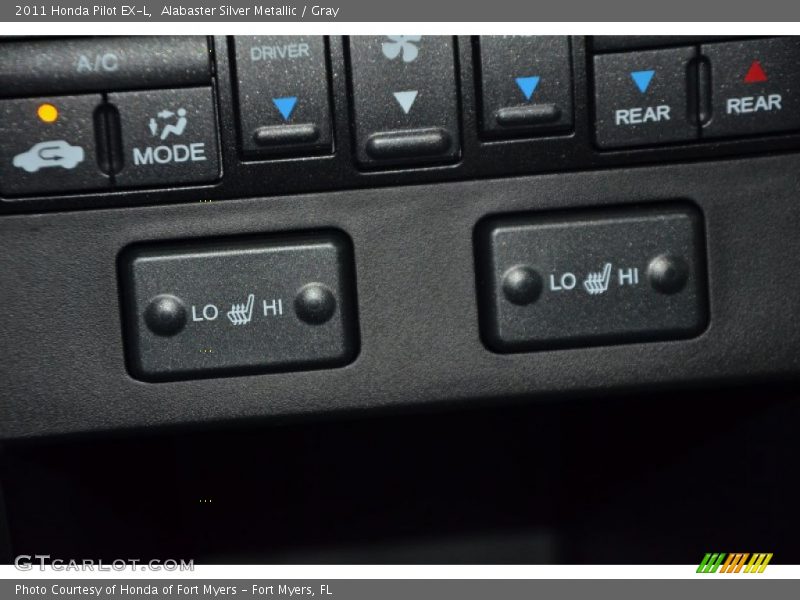 Alabaster Silver Metallic / Gray 2011 Honda Pilot EX-L