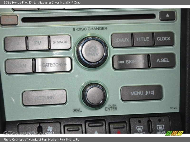 Alabaster Silver Metallic / Gray 2011 Honda Pilot EX-L