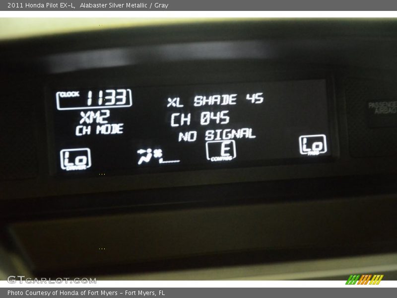 Alabaster Silver Metallic / Gray 2011 Honda Pilot EX-L