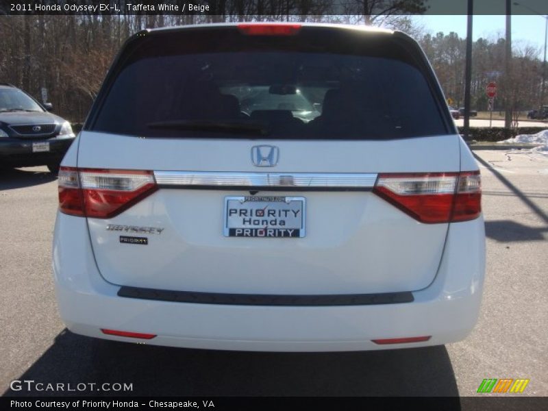 Taffeta White / Beige 2011 Honda Odyssey EX-L