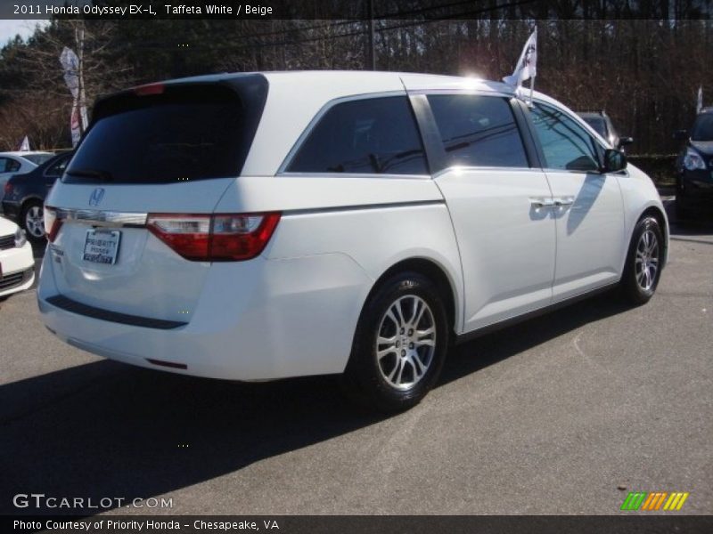 Taffeta White / Beige 2011 Honda Odyssey EX-L