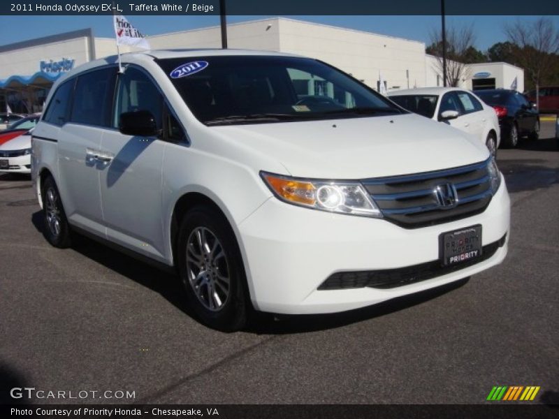 Taffeta White / Beige 2011 Honda Odyssey EX-L