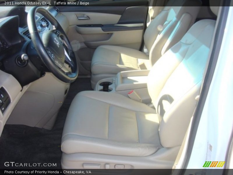 Taffeta White / Beige 2011 Honda Odyssey EX-L
