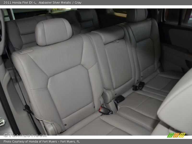 Alabaster Silver Metallic / Gray 2011 Honda Pilot EX-L