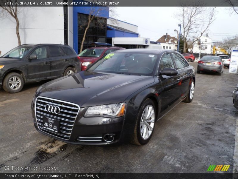 Oolong Gray Metallic / Nougat Brown 2012 Audi A8 L 4.2 quattro