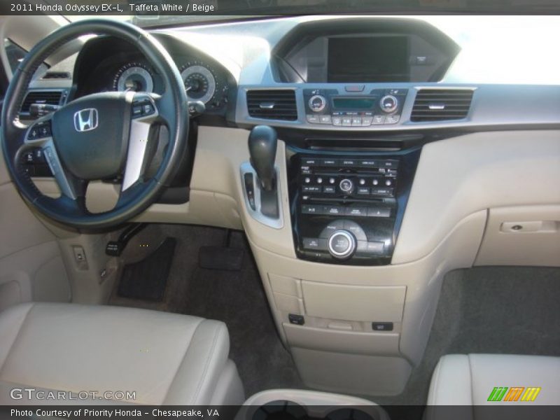 Taffeta White / Beige 2011 Honda Odyssey EX-L