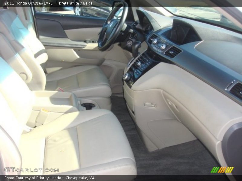 Taffeta White / Beige 2011 Honda Odyssey EX-L