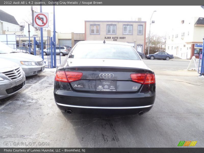 Oolong Gray Metallic / Nougat Brown 2012 Audi A8 L 4.2 quattro