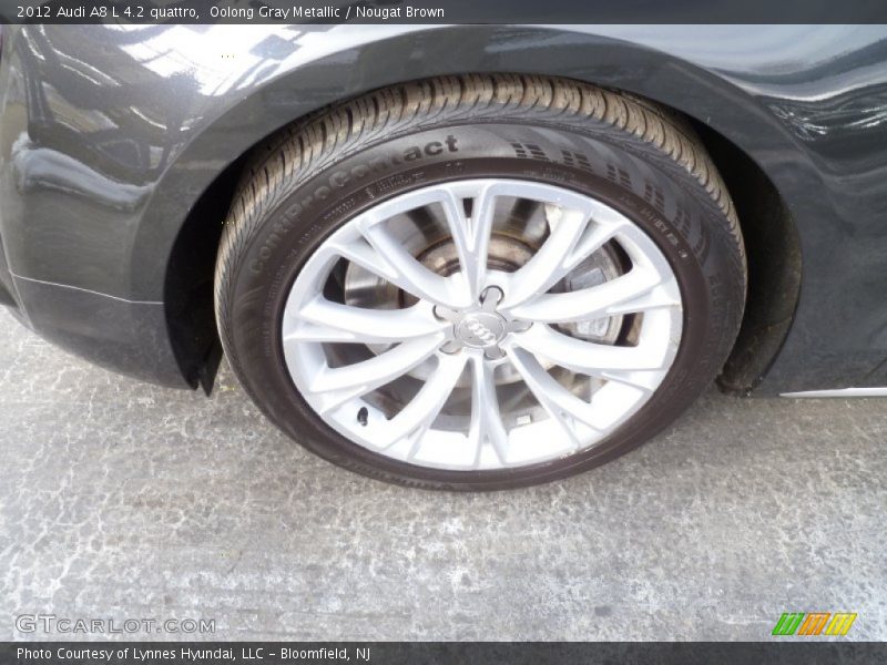 Oolong Gray Metallic / Nougat Brown 2012 Audi A8 L 4.2 quattro