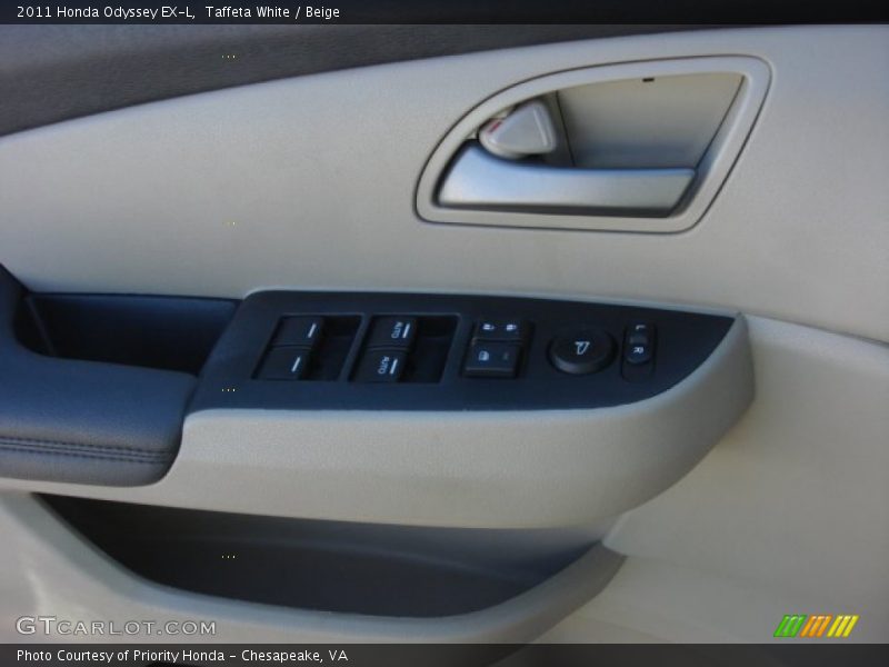 Taffeta White / Beige 2011 Honda Odyssey EX-L