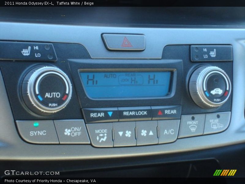 Taffeta White / Beige 2011 Honda Odyssey EX-L
