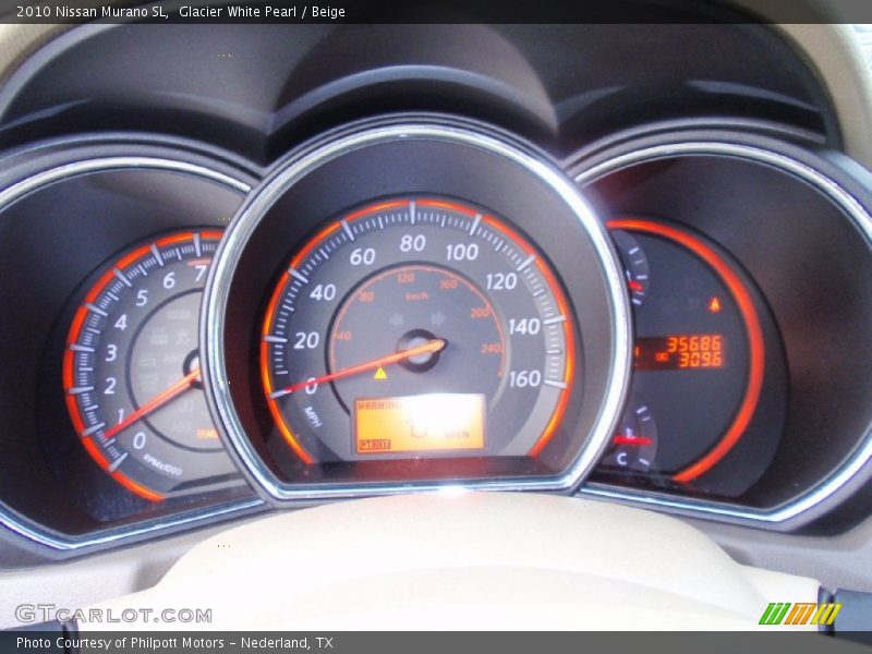 Glacier White Pearl / Beige 2010 Nissan Murano SL