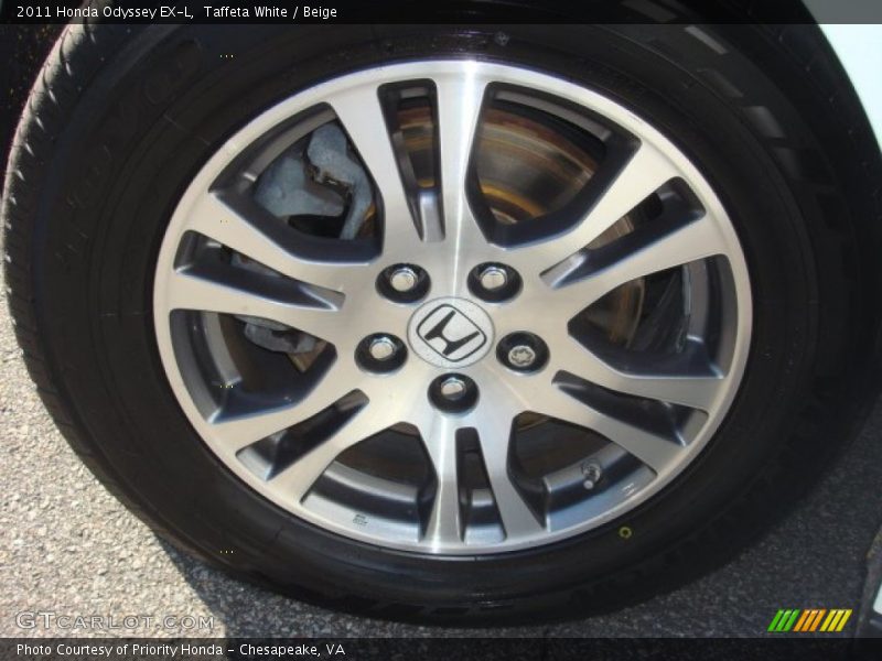 Taffeta White / Beige 2011 Honda Odyssey EX-L