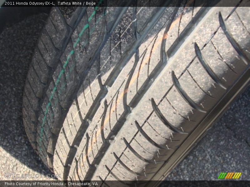 Taffeta White / Beige 2011 Honda Odyssey EX-L