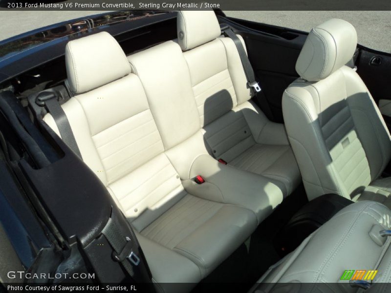 Sterling Gray Metallic / Stone 2013 Ford Mustang V6 Premium Convertible